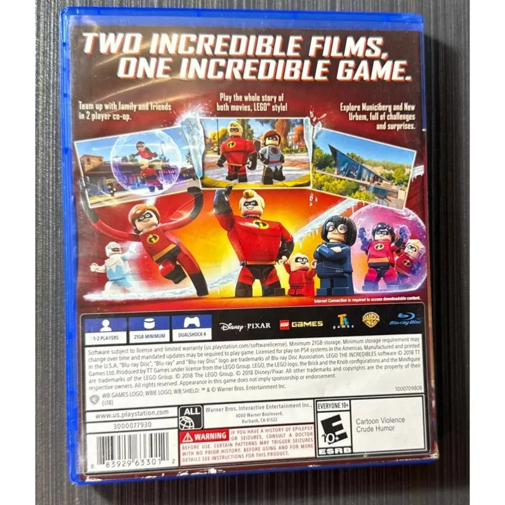 Sony Playstation LEGO The Incredibles for PlayStation 4 Video Game